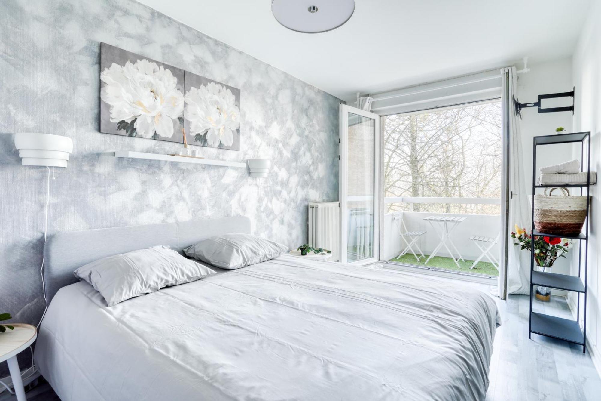 Le Warm Cocon - Spacieux T3 - 5 Personnes - Wifi Et Parking Rosny-sous-Bois Kültér fotó